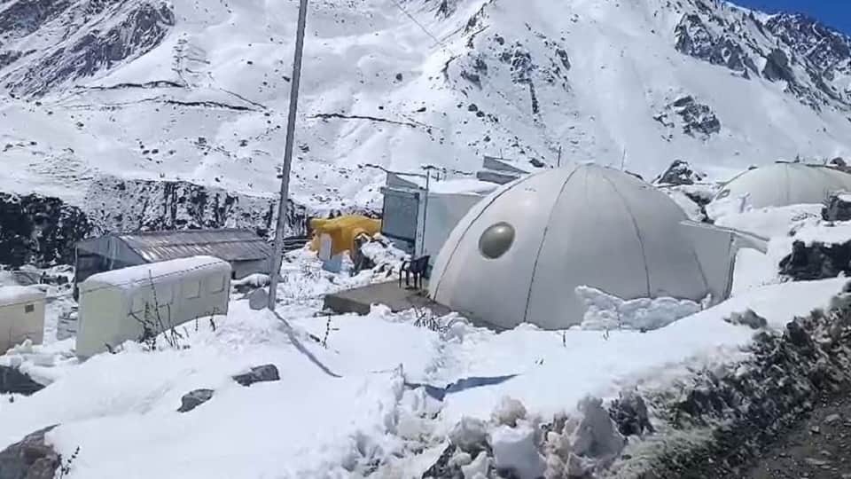 Five feet of snow falls in Adi Kailash