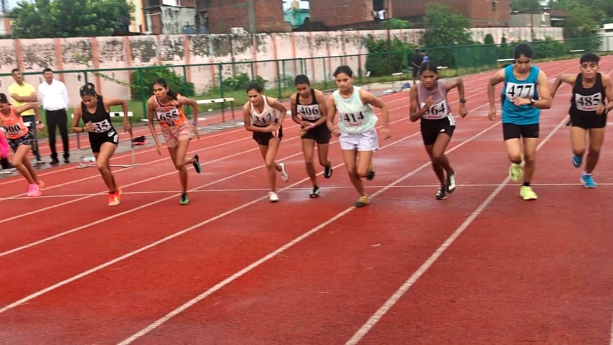 State-level athletics competition Bareilly athletes winning eight medals