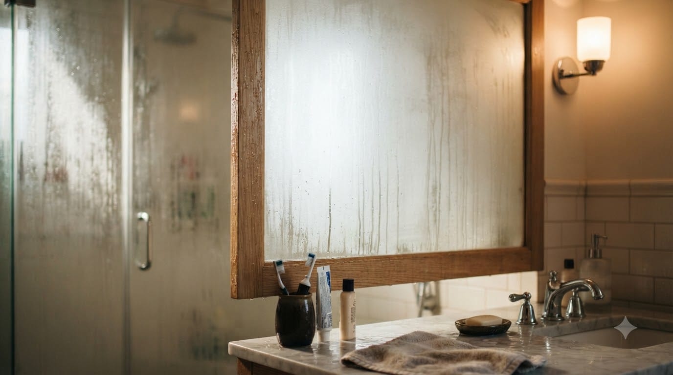 How to Prevent Bathroom Mirror From Fogging Up