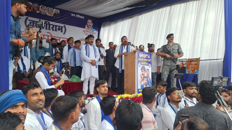 आसपा प्रमुख चंद्रशेखर शामली में