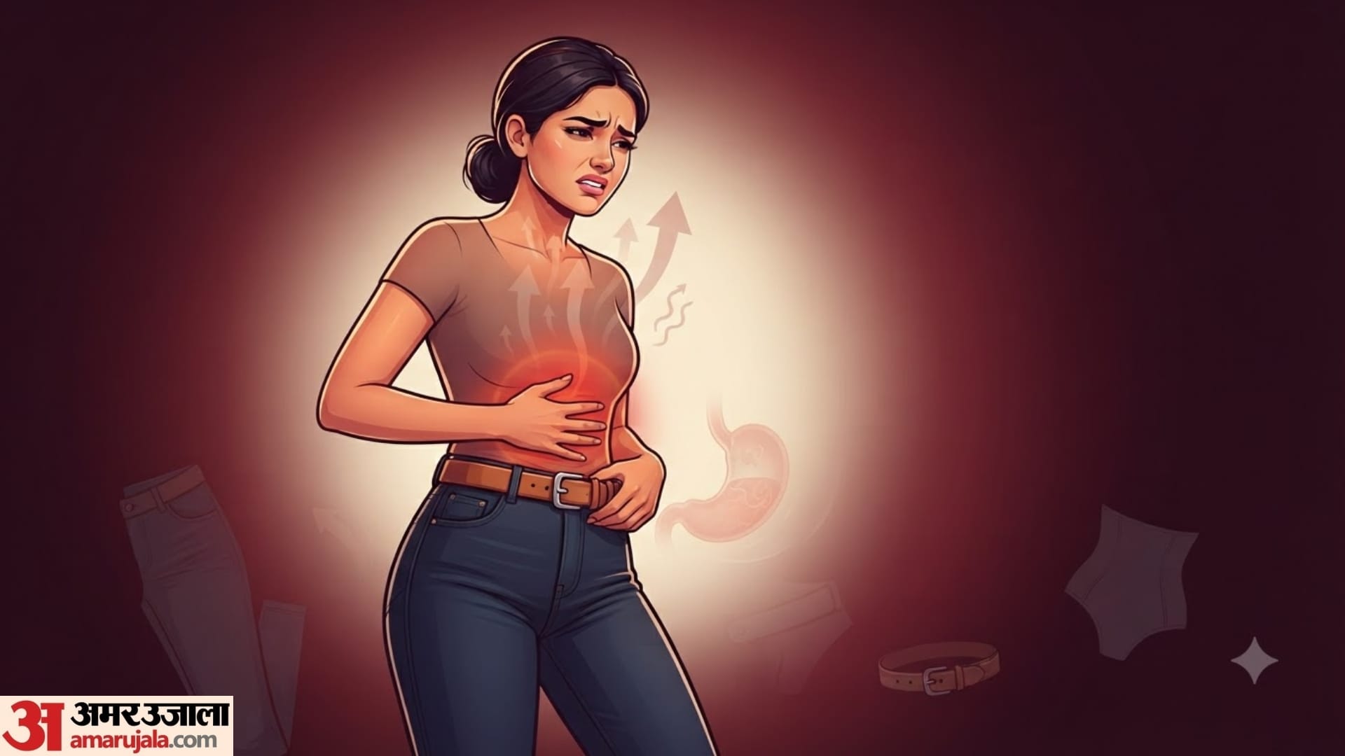what is the connection between Acidity and Tight Clothes in hindi