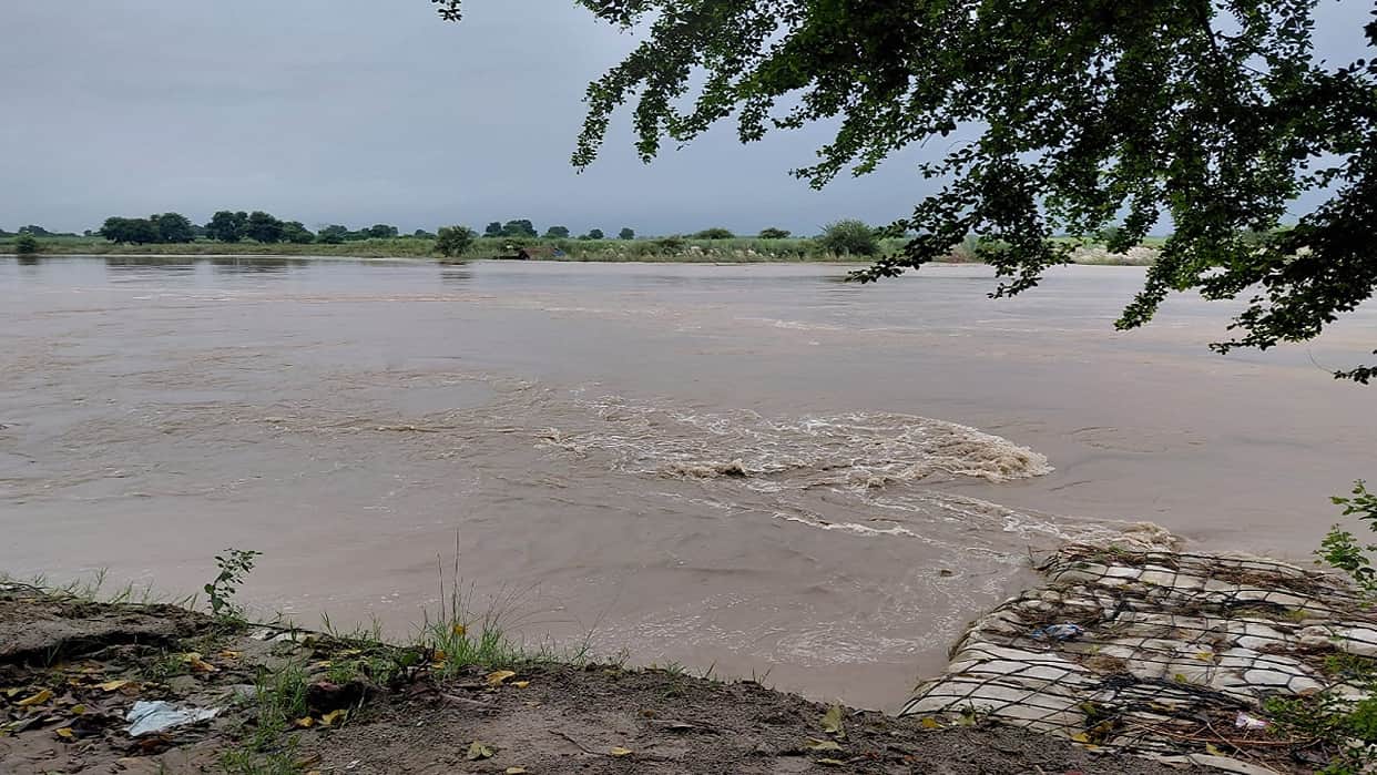 Devha river overflows, water reaches the highway waterlogging in low-lying areas
