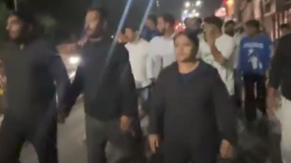 एसएसपी आवास पर कांग्रेस का हंगामा