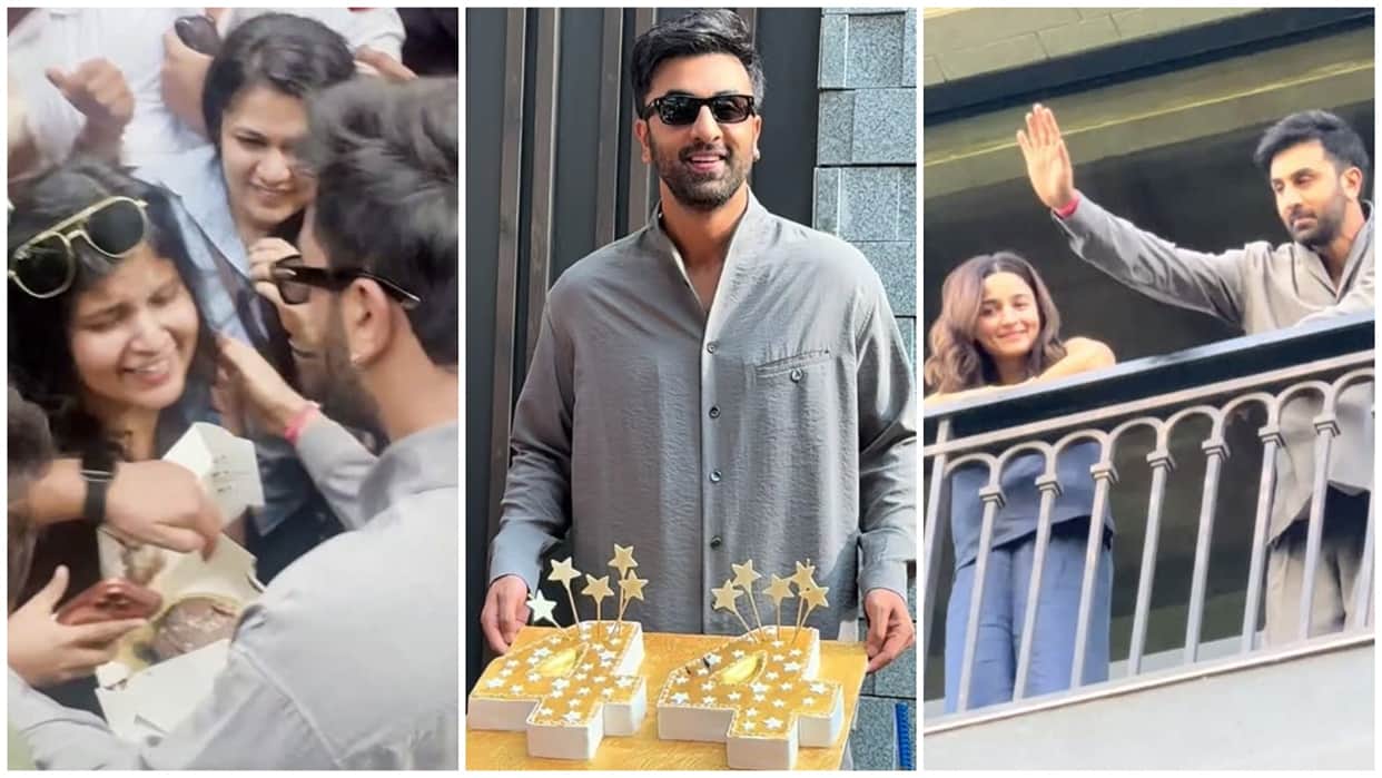 Ranbir Kapoor celebrate his birthday with fans gives selfie with them wave hands from home