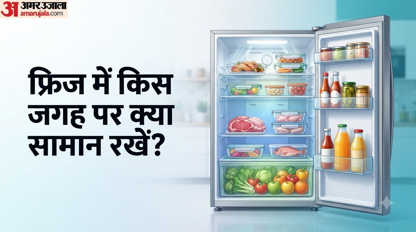 फ्रिज में किस जगह पर क्या सामान रखें?