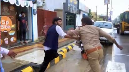 Video of a young man in a sub-inspector's uniform being beaten turns out to be fake.