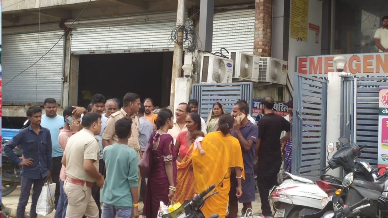 5-year-old child dies at a private hospital in Gorakhpur; family creates a ruckus, alleging negligence.