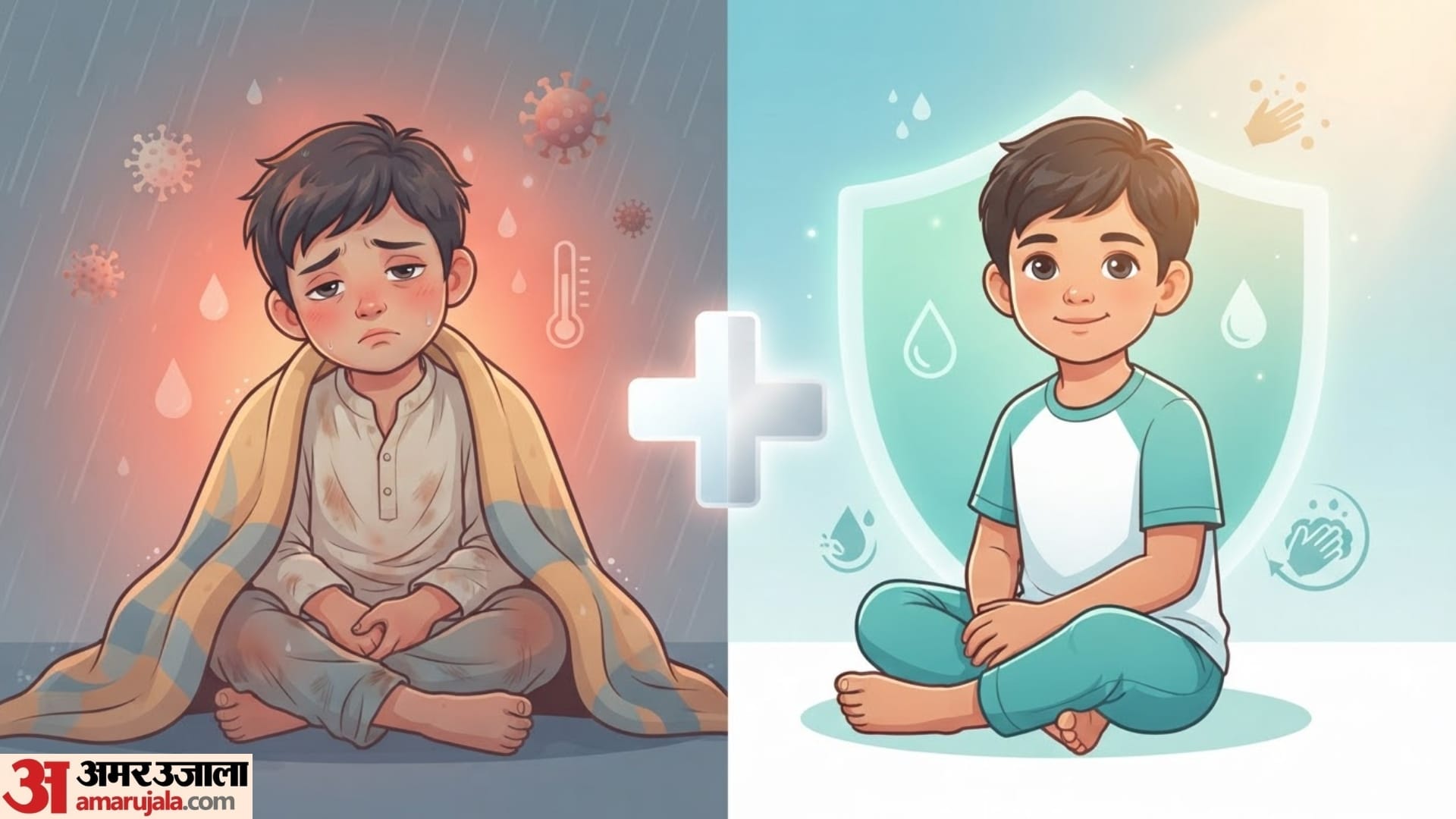 बारिश में बच्चों के लिए 5 हेल्थ रिस्क