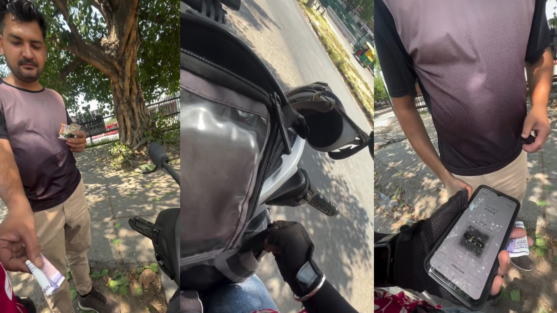 महिला रैपिडो राइडर का वीडियो