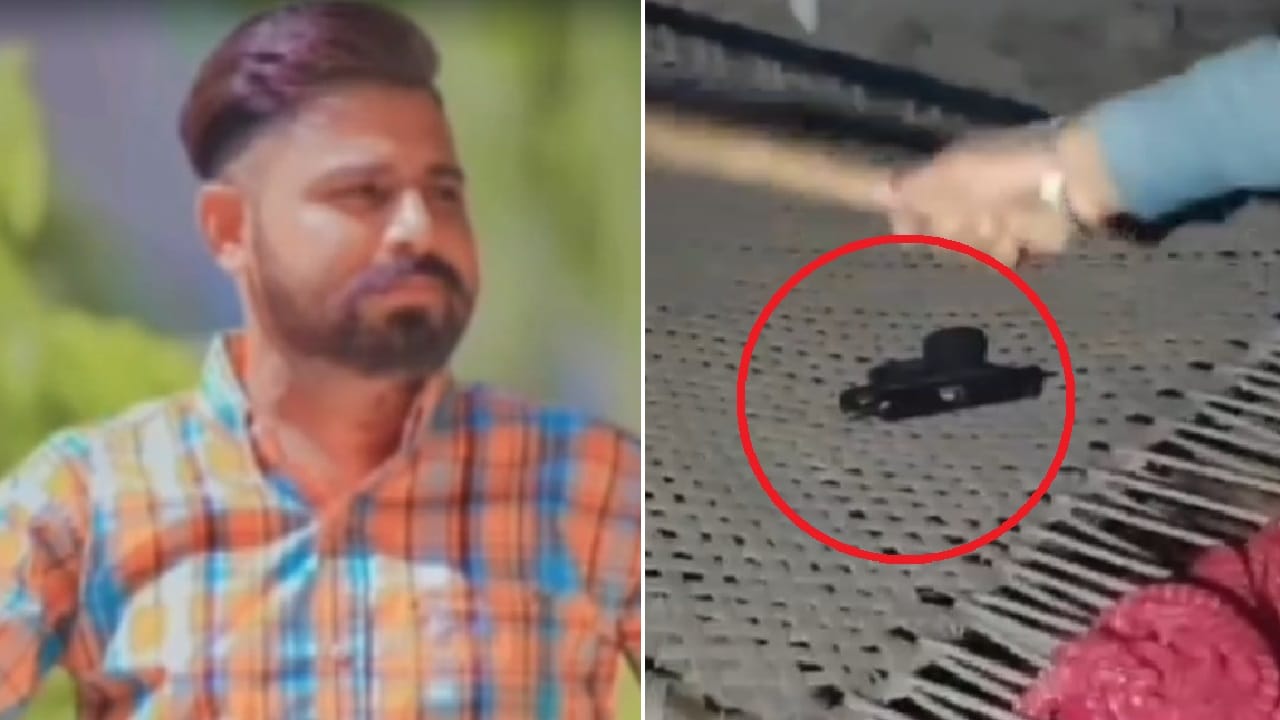 मृतक की फाइल फोटो और मौके पर पड़ा असलहा