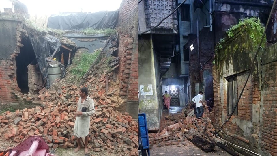 Three killed house collapse amidst rain, woman dies of electrocution; ten houses collapsed in Moradabad