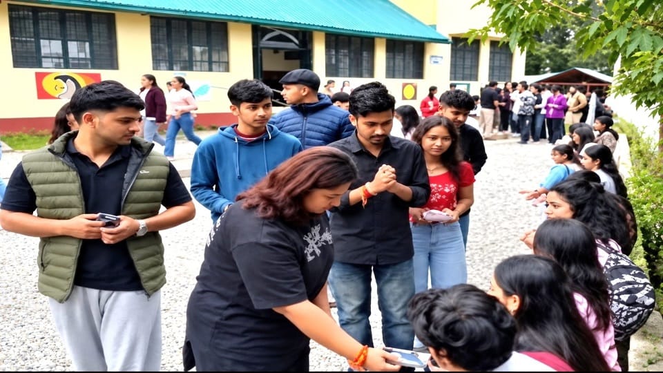 Mother enters DSB campus Nainital to campaign for son