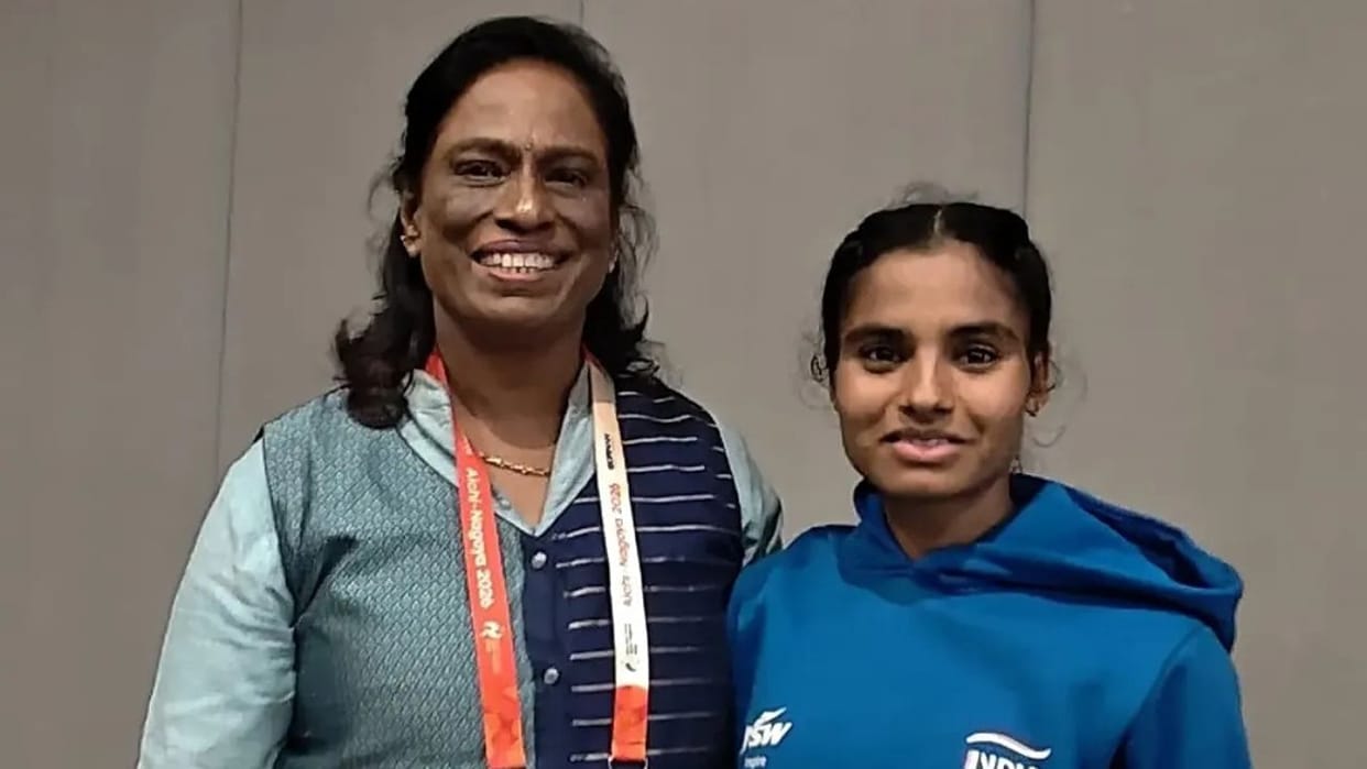 chamba runner seema meets pt usha asian games 10000m bronze 5000m gold