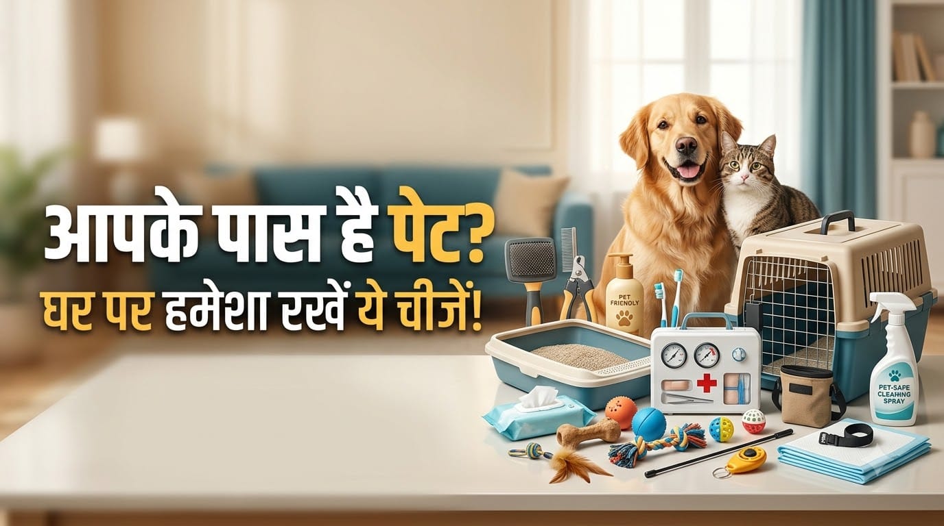 पालतू जानवरों के लिए जरूरी सामान