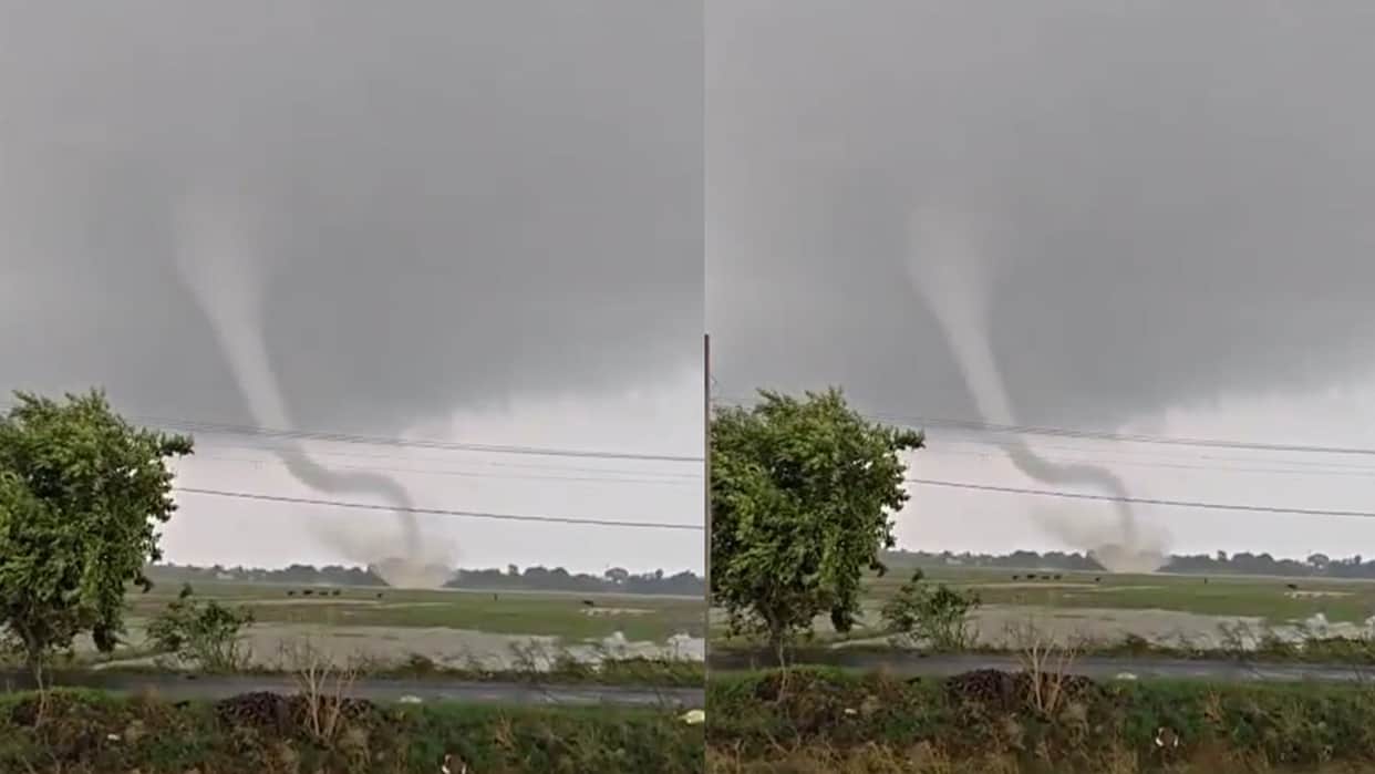 bihar samastipur waterspout water tornado jal bawandar weather update imd