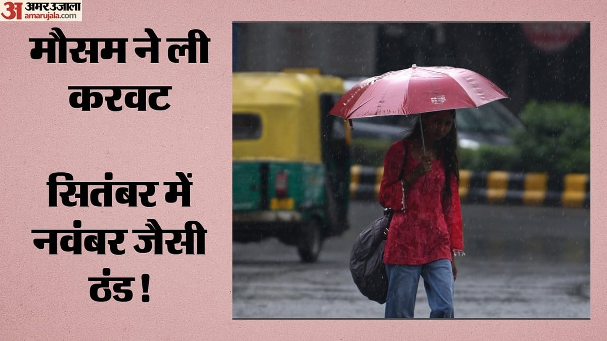 गुलाबी ठंड ने दी दस्तक: दिल्ली से एनसीआर तक बदला मौसम, कई इलाकों में बारिश तो कहीं छाए बादल; गिरा पारा