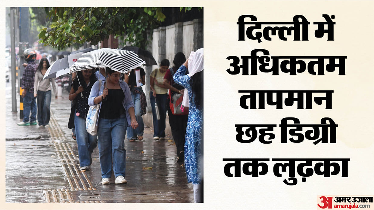 Weather changes due to rain in delhi