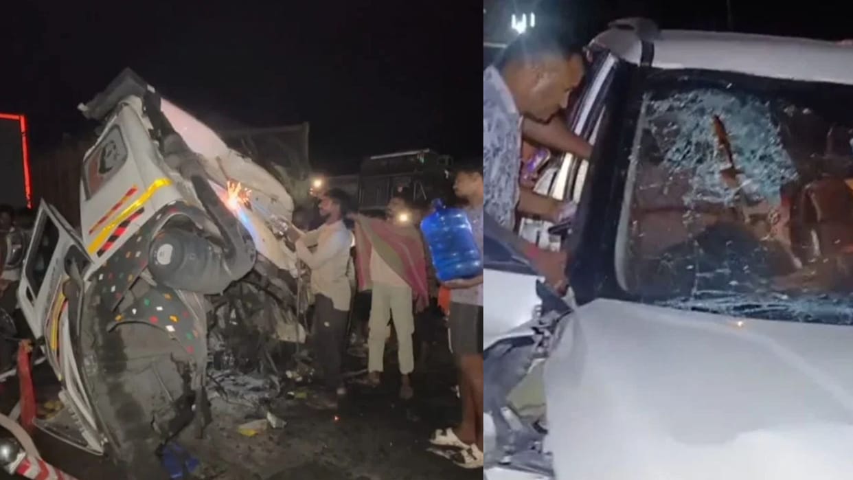 Coal-Laden Trailer Collides with Stationary Hyva by Roadside in Jharkhand Driver Dead Rs 20 Lakh Compensation