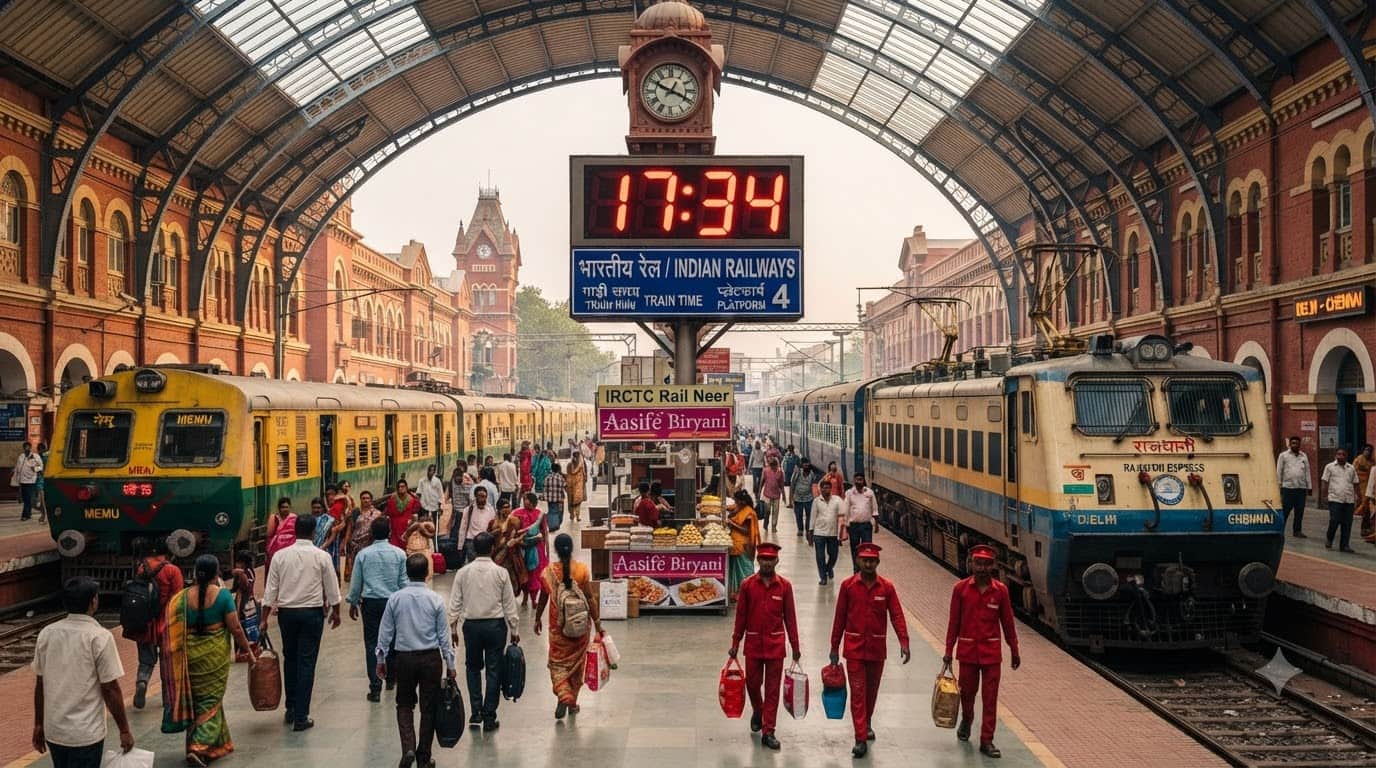 Indian Rialways Why Do Railway Stations Use a 24-Hour Clock railway station par kyo hoti hai