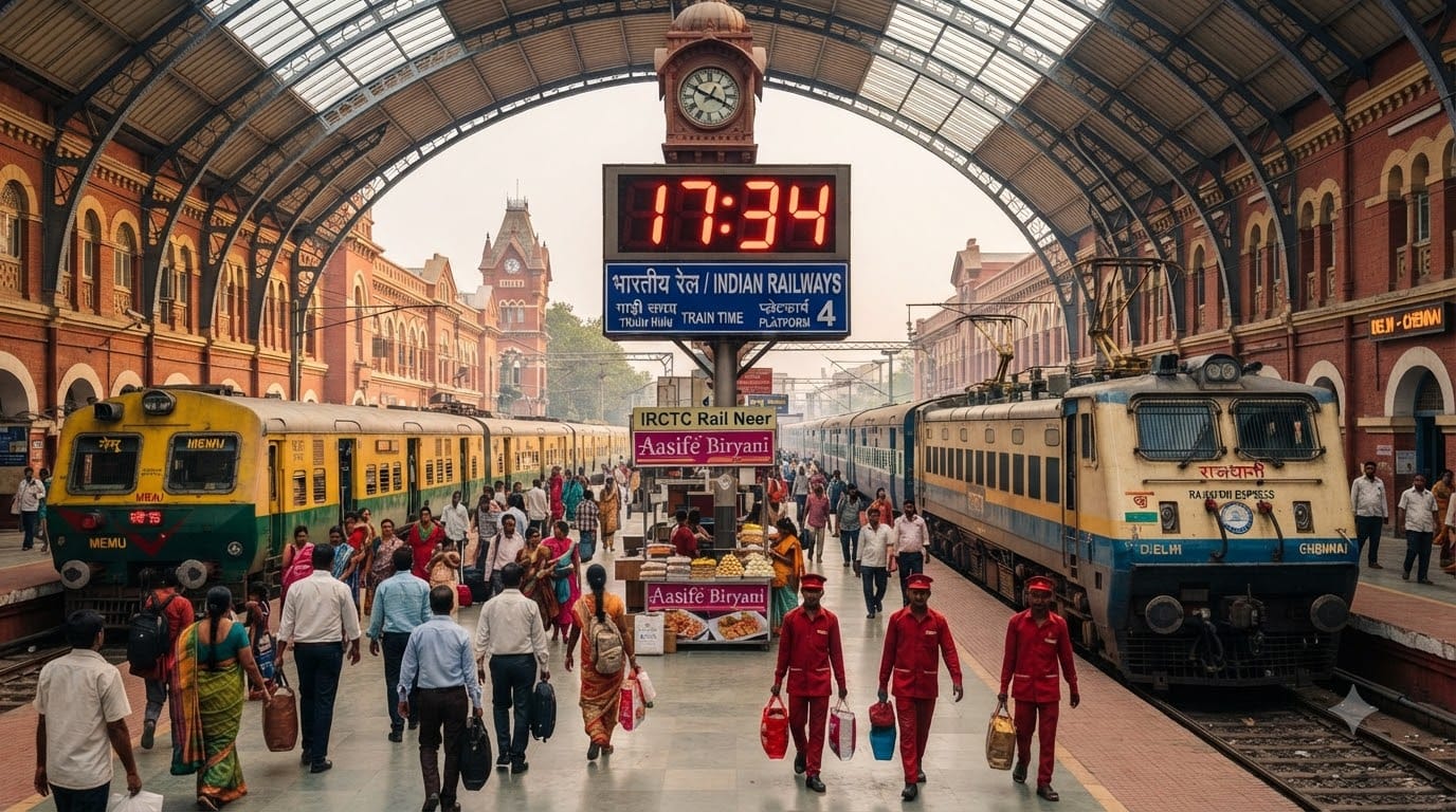 रेलवे स्टेशन पर क्यों होती है 24 घंटे फॉर्मेट वाली घड़ी?