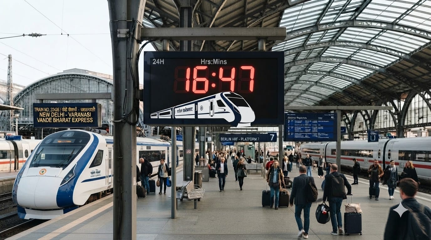 Indian Rialways Why Do Railway Stations Use a 24-Hour Clock railway station par kyo hoti hai