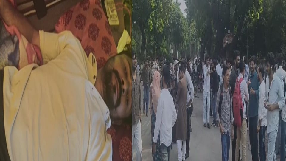यासिर भूख हड़ताल पर, जाम लगाते छात्र