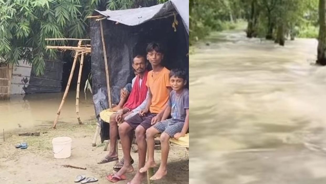 Bagmati River Floods Bihar Water Level 1.5 Meters Above Danger Mark Over 200 Families Trapped