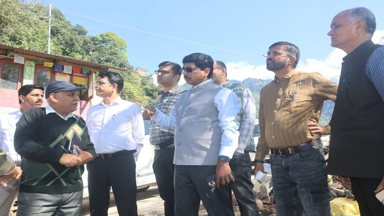 Central team assesses monsoon damage in Dharamshala, pays a courtesy call on the Dalai Lama.