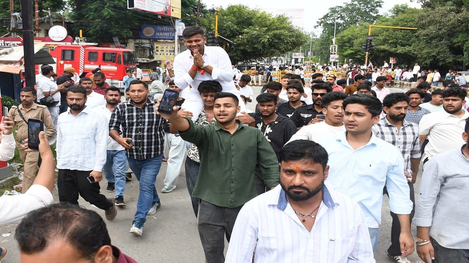 Voter turnout was about six percent higher than last year in mbpg collage Haldwani