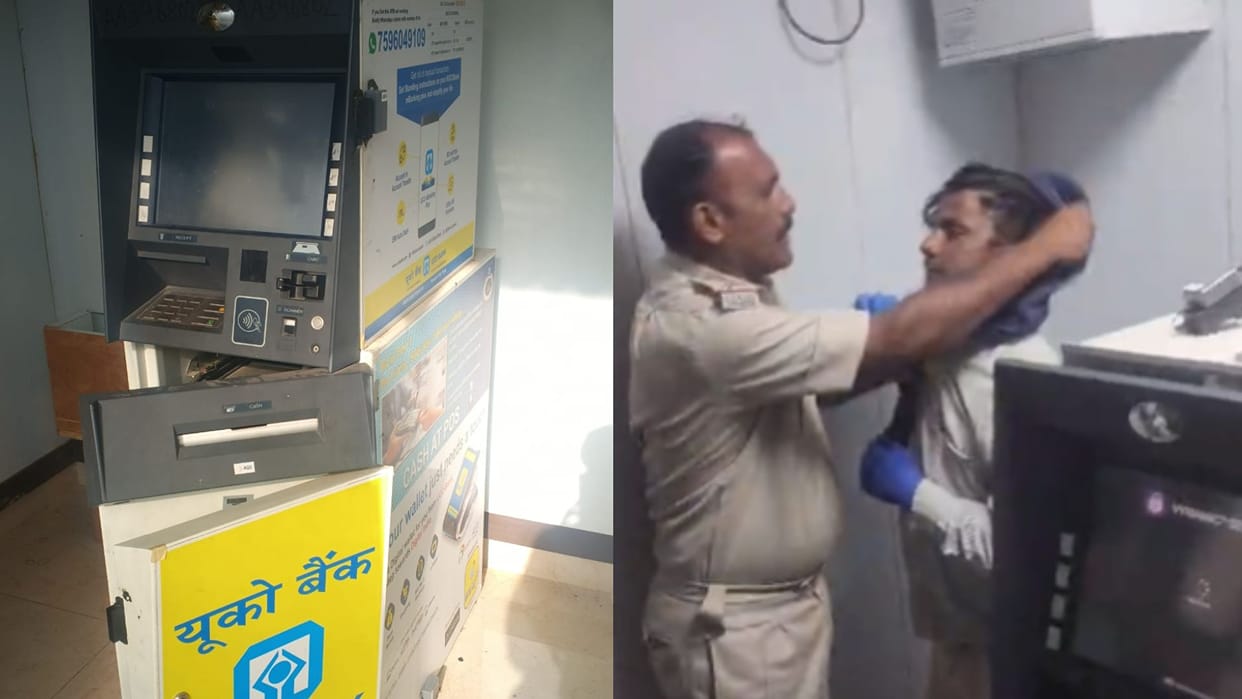 Nagaur ATM Robbery Thwarted Alert Female Branch Manager Locks Thieves Inside Booth with Husband's Help