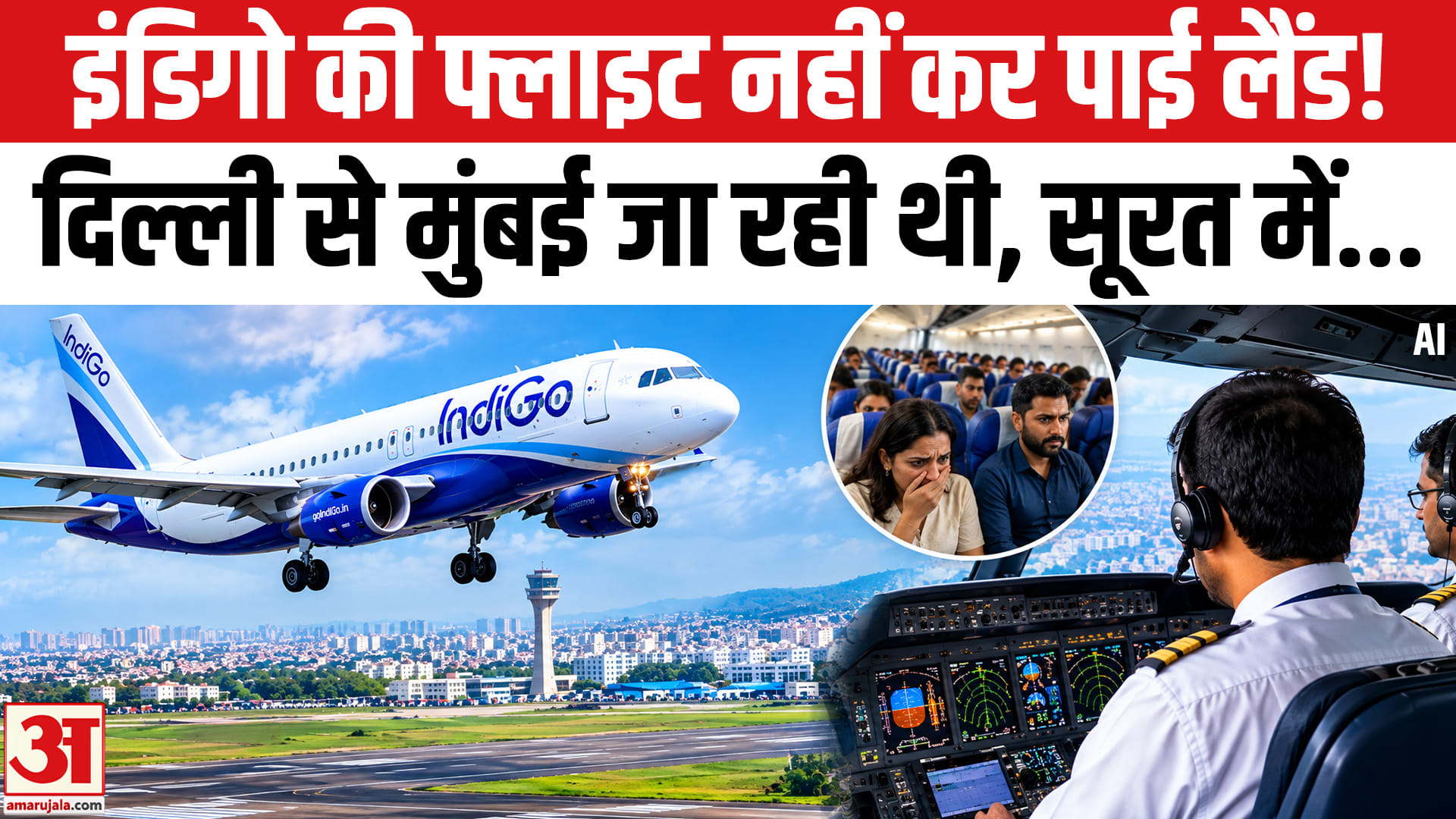IndiGo Delhi-Mumbai Flight Diverted to Surat: दिल्ली से मुंबई जा रही फ्लाइट की लैंडिंग क्यों टली?