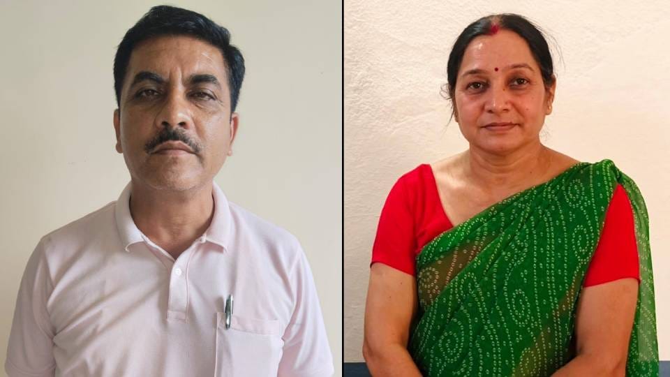 मुकेश व विनीता की फाइल फोटो।