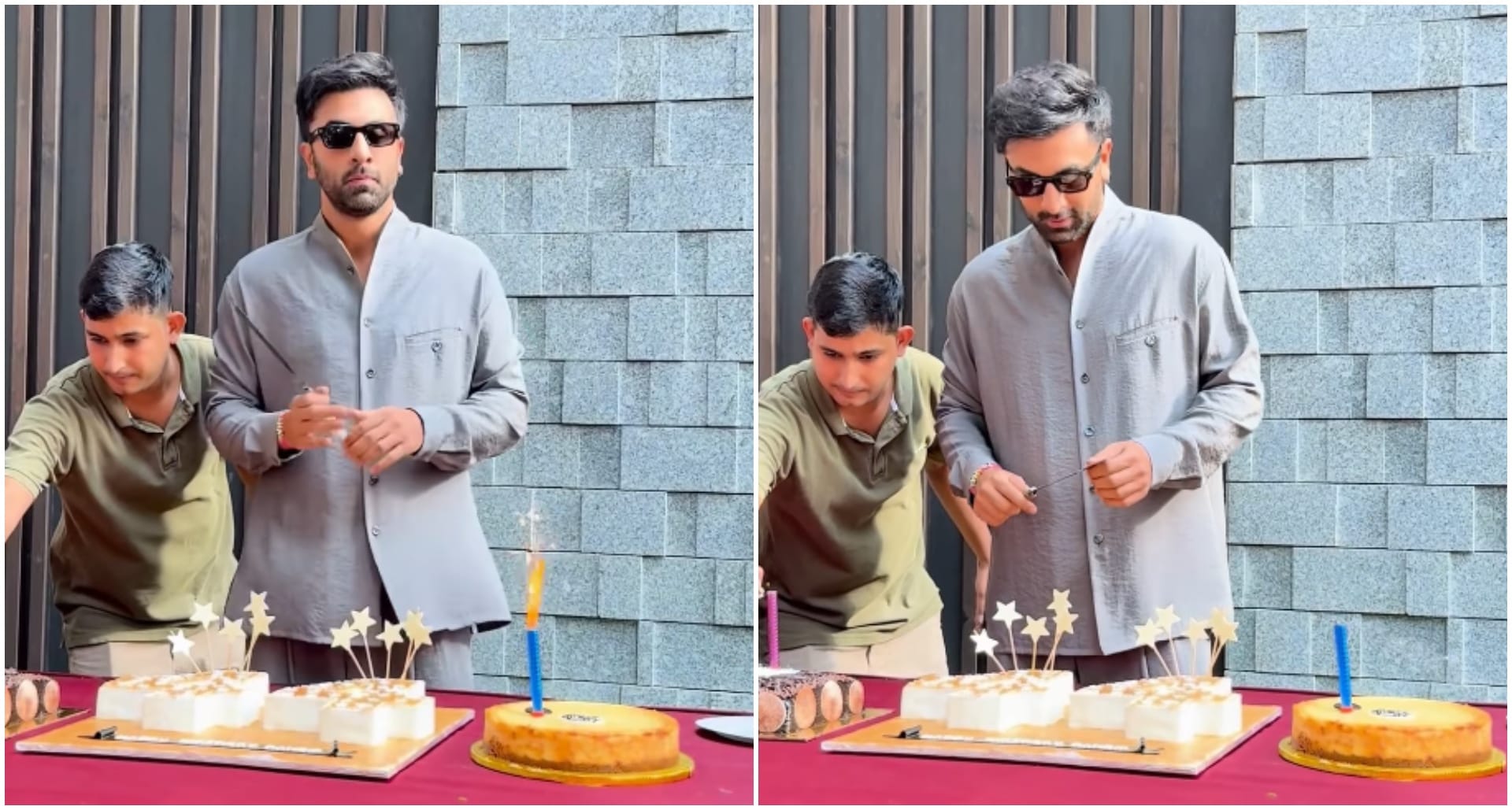 Ranbir Kapoor tried to blow out sparkle candle on his birthday video goes viral users comment