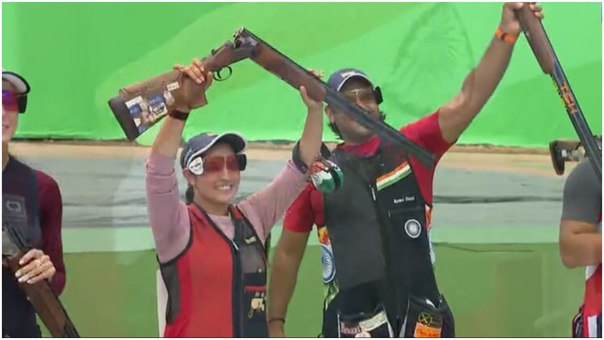 Asian Games 2026: Neeru Dhanda, Kynan Chenai Win Mixed Trap Gold with Asian Record