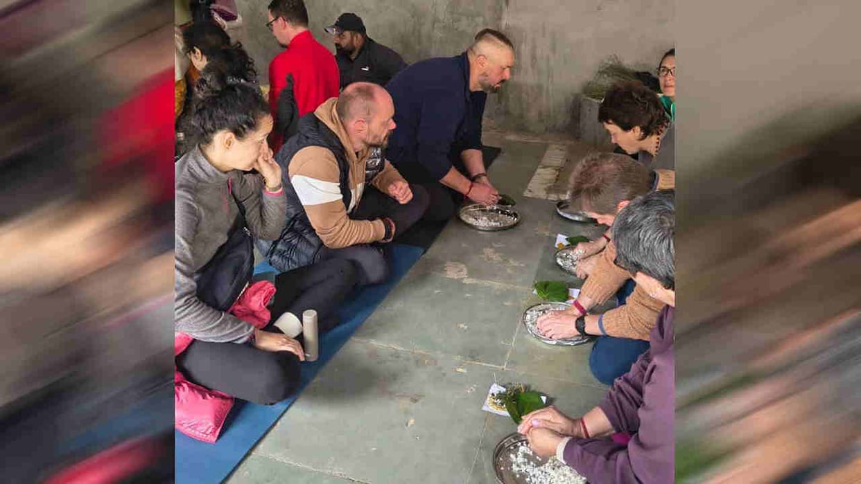 Pitru Tarpan Badrinath Foreign Devotees Reach for Pitru Tarpan at Brahma Kapal Shraddh Paksha