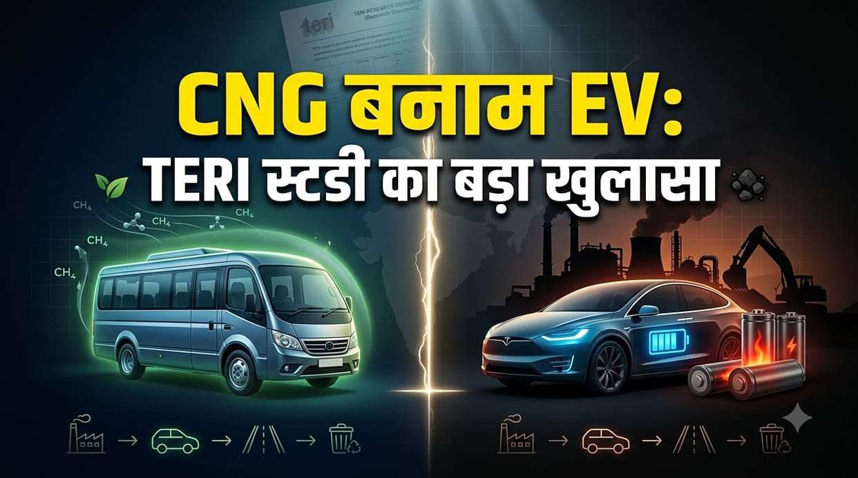 TERI Study: CNG Has Lower Lifecycle Environmental Burden Than EVs Under India’s Current Power Mix
