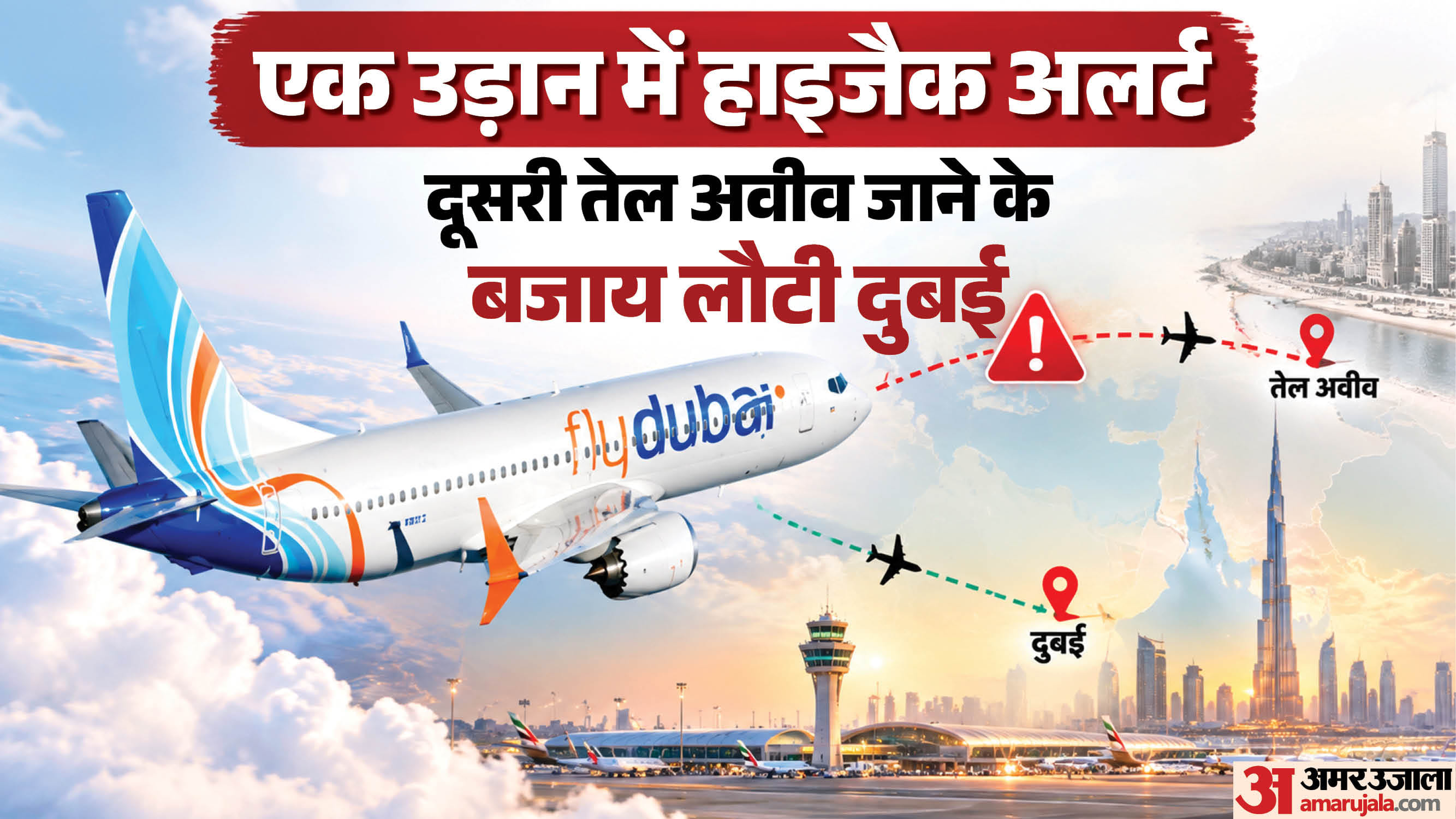 फ्लाईदुबई की एक और उड़ान डायवर्ट