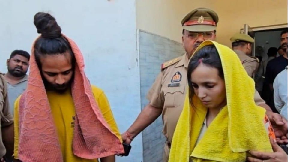 हत्यारा साहिल और मुस्कान।