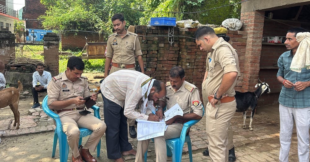 Auraiya Intoxicated man hangs himself body recovered after breaking down the door police investigating