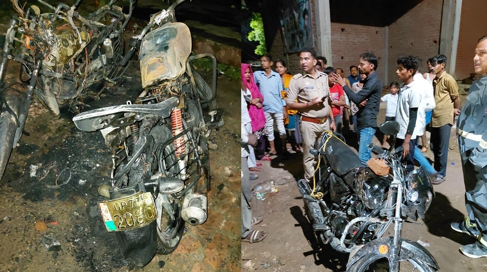 औरैया: रंजिश में दुकान में घुसकर मारपीट, दो बाइकों में लगाई आग, आठ नामजद और आठ अज्ञात पर एफआईआर, जांच शुरू
