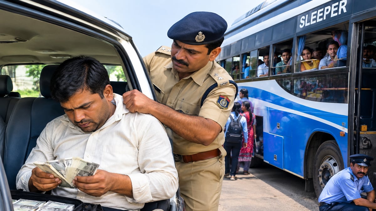 प्रयागराज : अभियान के दौरान पीटीओ के चालक का नोट गिनते हुए वीडियो वायरल, आरटीओ ने दर्ज कराई एफआईआर