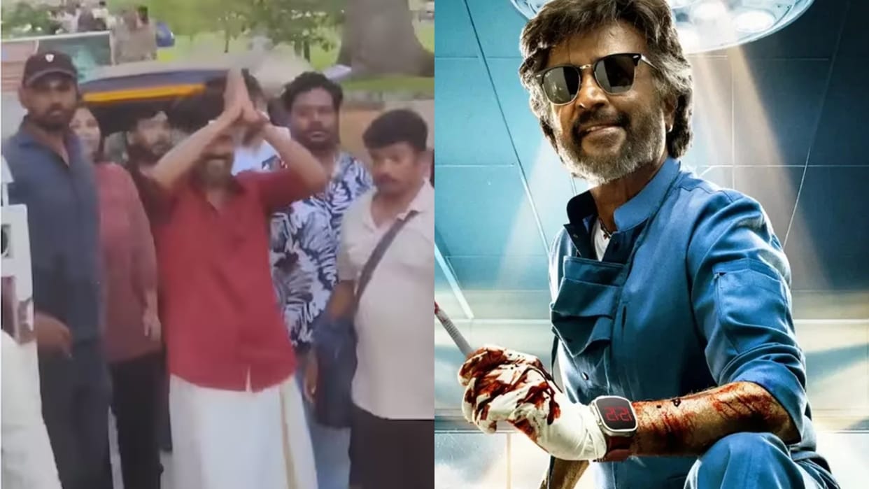 Rajinikanth took an autorickshaw to reach the sets of film Dharman in Mysuru