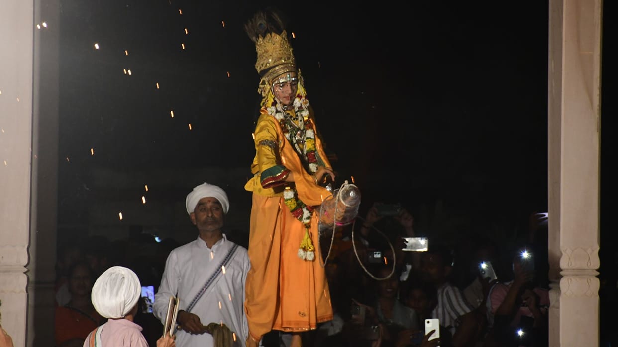 Shiva-Dhanush broken and wedding of Sita and Ram took place at Ramnagar Ramlila at Varanasi