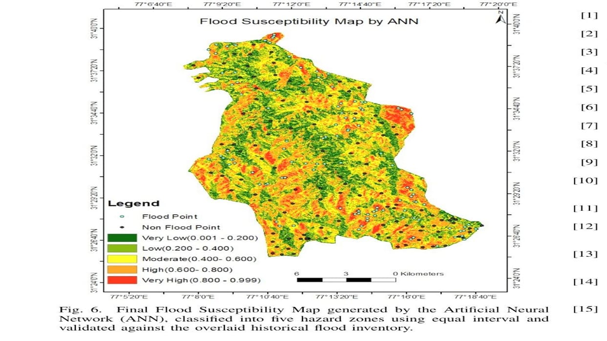 Mandi: High flood risk in 27% of Seraj; vulnerability map prepared using ANN model.