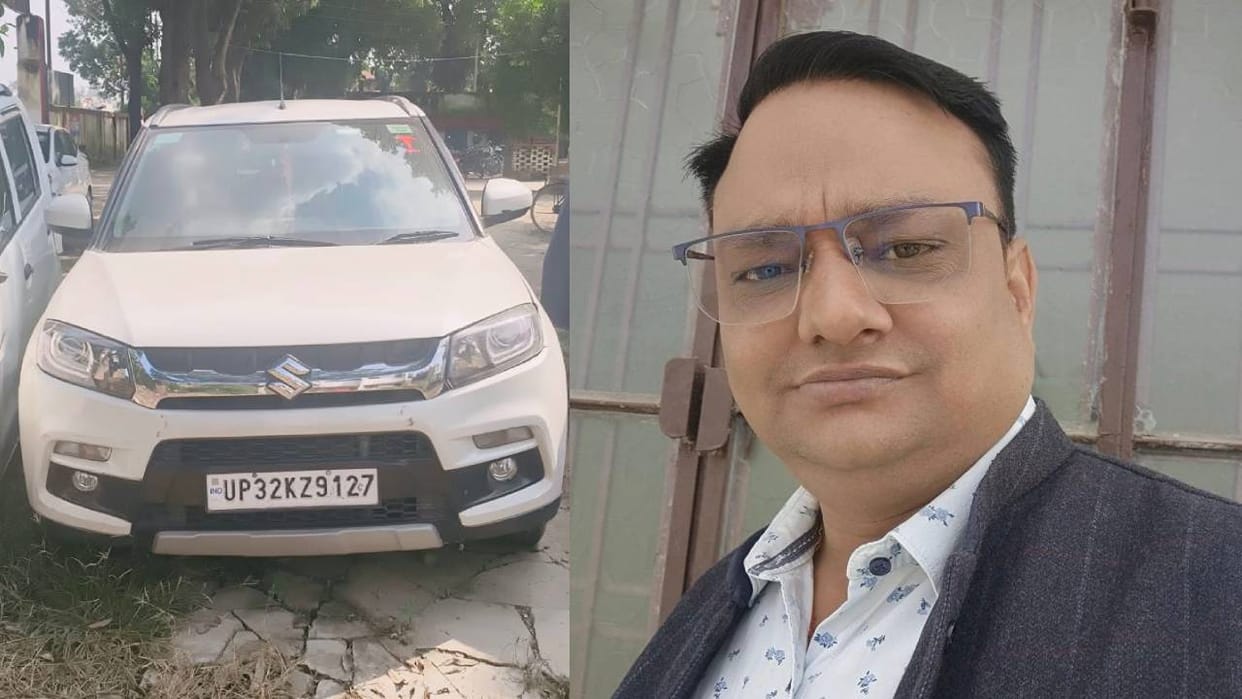 Sitapur: The Brezza car, which had been abandoned for two days, belonged to a KGMU doctor.