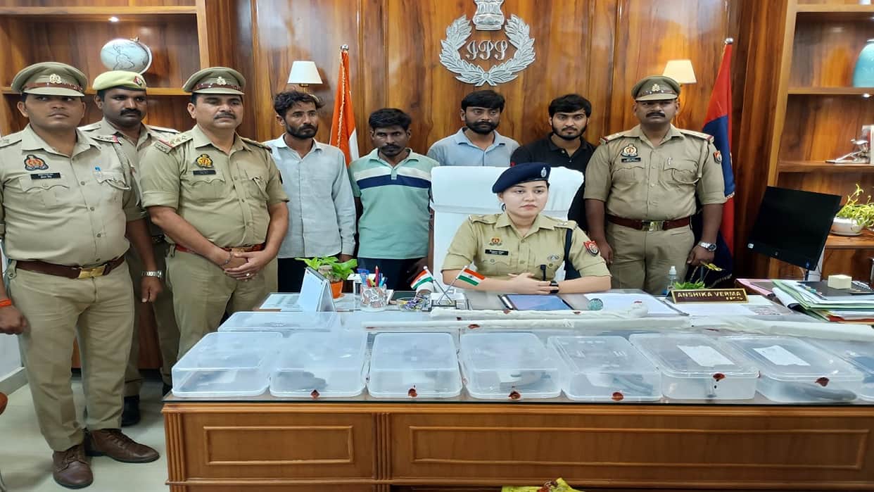 Police busted illegal arms factory four accused arrested in Bareilly