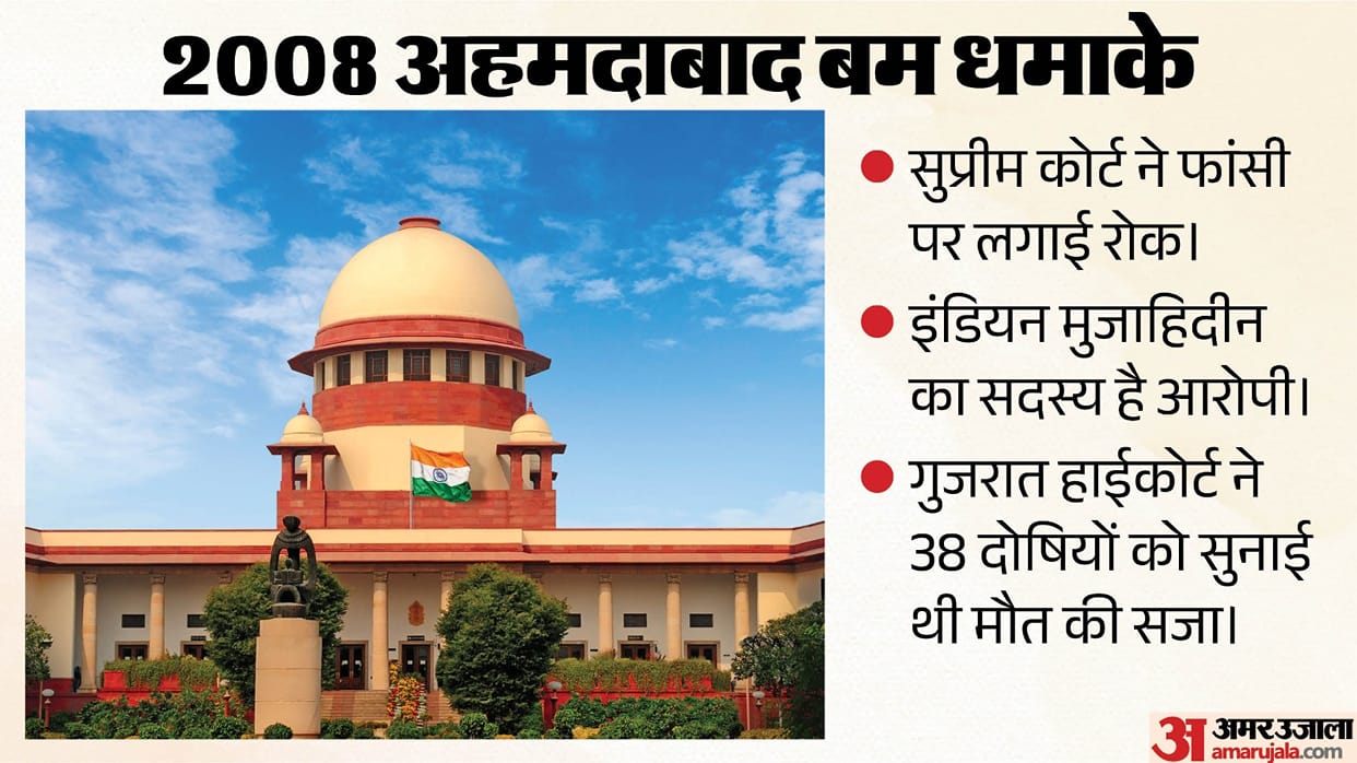 Ahmedabad bomb blasts case 2008 Supreme court stays execution of death penalty of IM operative