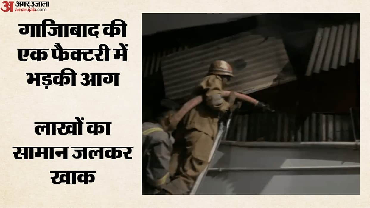 massive fire broke out late at night at factory in Bulandshahr Road Industrial Area