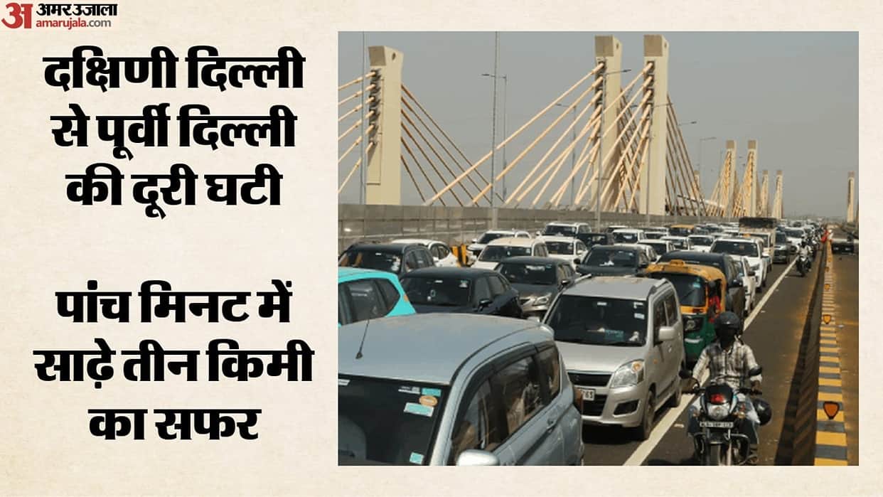 Ground Report Traffic jam on Barapullah-3 in the morning, smooth flow in the evening.