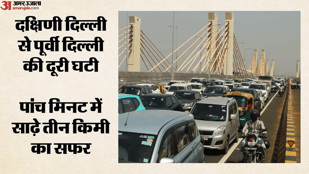 Ground Report Traffic jam on Barapullah-3 in the morning, smooth flow in the evening.